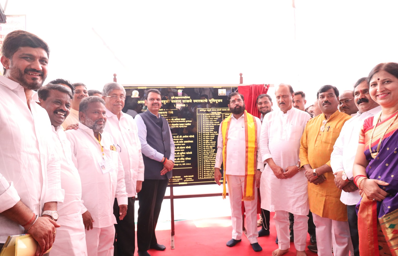 Bhumi Pujan of Memorial of Aadya KrantiGuru Lahuji Vastad Salve at the hands of Chief Minister Eknath Shinde