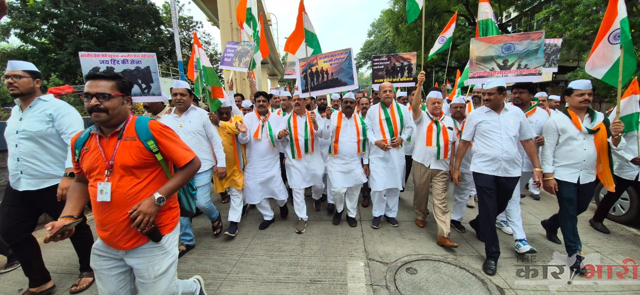 Congress on Operation Sindoor | ऑपरेशन सिंदूरमध्ये भारतीय जवानांनी केलेल्या शौर्याला सलाम करण्यासाठी पुणे शहर जिल्हा काँग्रेस कमिटीच्या वतीने तिरंगा रॅली