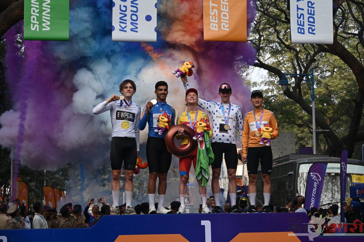 Bajaj Pune Grand Tour 2026 | ल्यूक मुडग्वेच्या नेतृत्वाखाली ‘ली निंग स्टार’ संघ विजयी | पुण्यातील टप्प्यात ल्यूक विजेता; चौथ्या व अंतिम टप्प्यात ॲलिक्सेईची बाजी