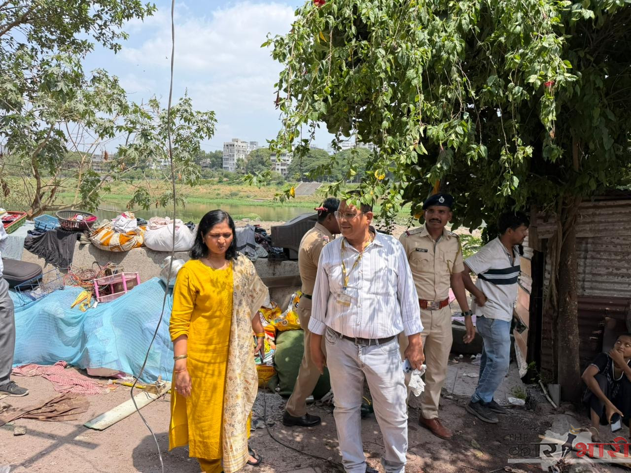 Pune PMC News | नदी पुनरुज्जीवन योजनेसाठी येरवडा ताडीगुत्ता, चिमा गार्डन येथील झोपडपट्टीवर महापालिकेची कारवाई
