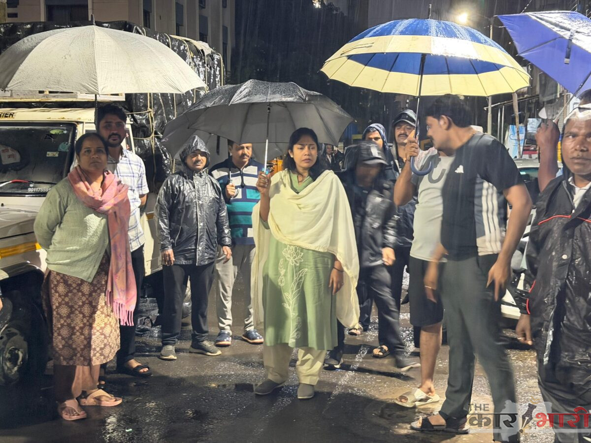 Mayor Manjusha Nagpure | खडकवासला धरणाच्या पाण्याच्या विसर्गानंतर महापौर मंजुषा  नागपुरे यांची एकता नगर व विठ्ठल नगर तसेच शिवाजी नगर परिसराला पहाटे भेट