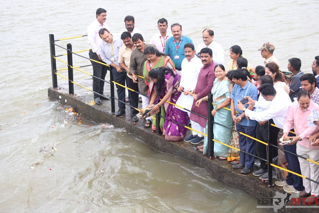 Khadakwasla Dam Jalpoojan | खडकवासला जलाशय येथे पुणे महानगरपालिकेतर्फे जलपूजन | नागरिकांच्या पाणीपुरवठ्यासाठी चांगल्या पर्जन्याची प्रार्थना