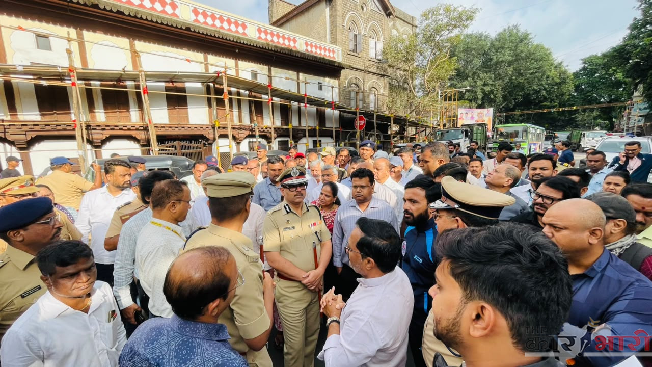 Pune News | गणेशोत्सवापूर्वी पुण्यात हाय-लेव्हल ॲक्शन! | आमदार, मनपा आयुक्त आणि पोलीस आयुक्त यांची मिरवणूक मार्गावरून संयुक्त पाहणी Pune News | गणेशोत्सवापूर्वी पुण्यात हाय-लेव्हल ॲक्शन! | आमदार, मनपा आयुक्त आणि पोलीस आयुक्त यांची मिरवणूक मार्गावरून संयुक्त पाहणी