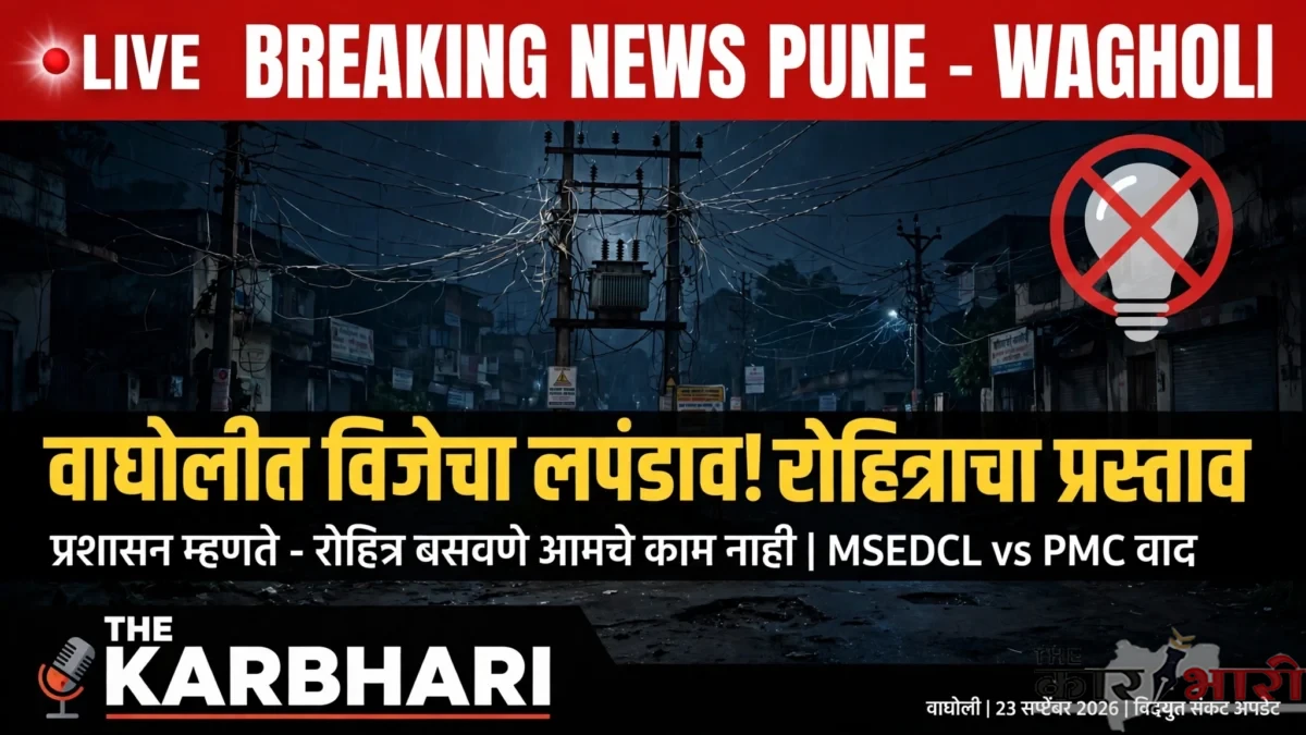 PMC Wagholi Power Supply | वाघोलीकरांच्या वीज समस्येवर नगरसेविकेची मागणी फेटाळली | “हा विषय आमच्या अखत्यारीतच नाही” — महापालिकेचे स्पष्टीकरण